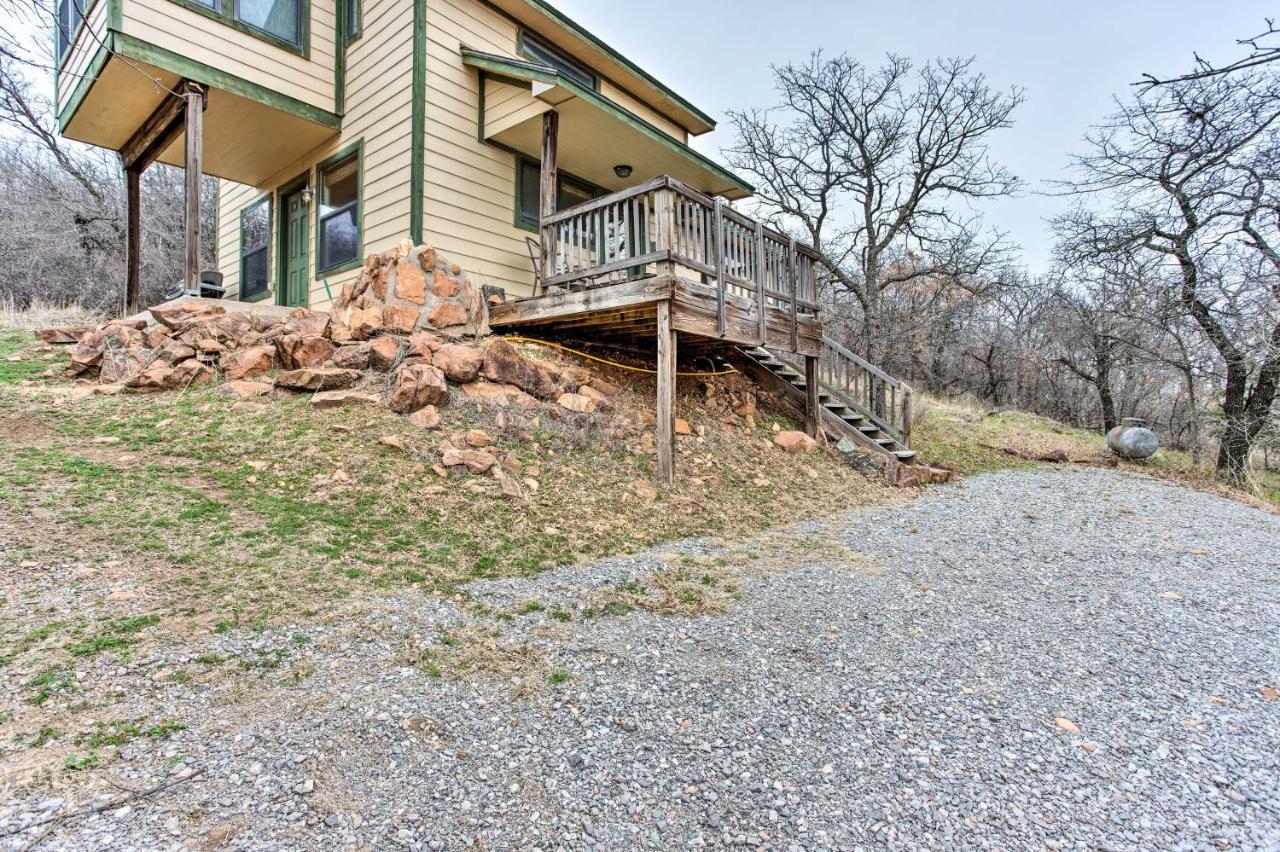 Medicine Park Cabin Rental With Mountain View Exterior foto