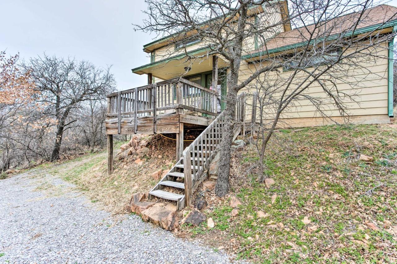 Medicine Park Cabin Rental With Mountain View Exterior foto